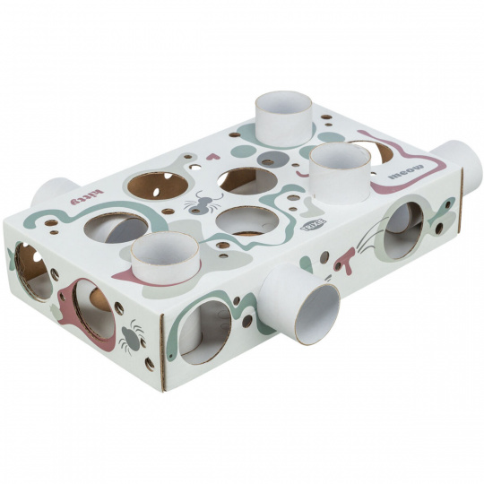 Cat Activity Paws´n´Treats Box - interaktívna hra pre mačky, 35 x 7 x 2 cm, kartón