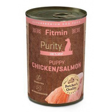 Fitmin Purity dog konz. Puppy Salmon&Chicken 400g Fitmin Purity dog konz. Puppy Salmon&Chicken 400g