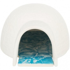 Igloo s chladiacou keramickou doskou, 13 x 9 x 15 cm, biela