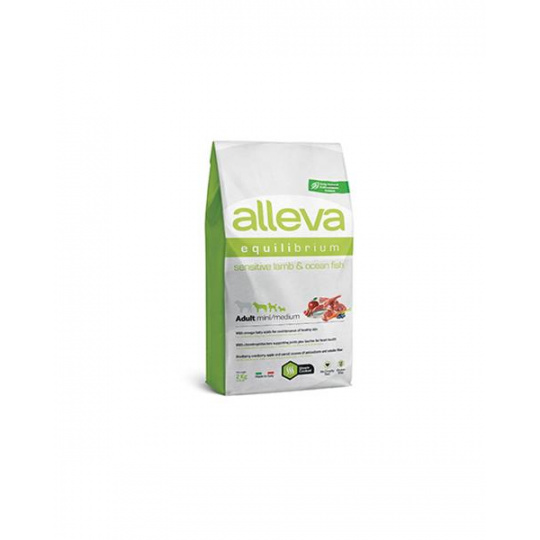 Alleva SP EQUILIBRIUM dog adult sensitive mini & medium jahňacie & oceánske ryby 2 kg Alleva SP EQUILIBRIUM dog adult sensitive mini & medium jahňacie & oceánske ryby 2 kg