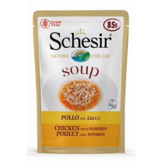 Schesir Cat kapsa Adult Soup kuře/dýně 85g