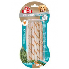 Pochúťka 8in1 Pro Dental Twisted Sticks 10ks Pochúťka 8in1 Pro Dental Twisted Sticks 10ks