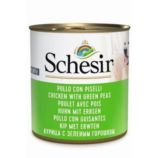 Schesir Dog konz. Adult kura/hrach 285g Schesir Dog konz. Adult kura/hrach 285g