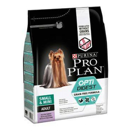 ProPlan Dog Adult Small&Mini GrainFree Turkey 2,5kg