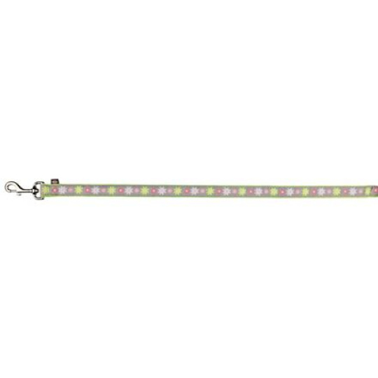 Vodítko Modern Art BLOOMS XS-S 1,20 m/15 mm zelené