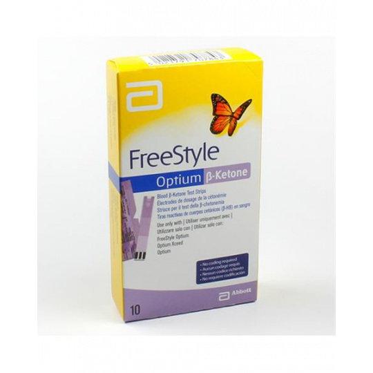 Prúžky testovacie FreeStyle Optium B-Ketone 10ks Prúžky testovacie FreeStyle Optium B-Ketone 10ks