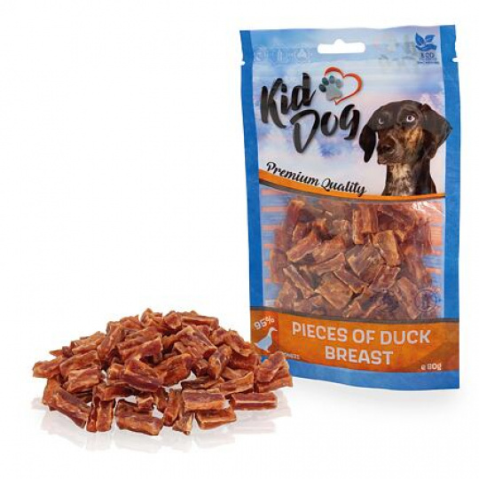 KIDDOG kačacie prsia kúsky 80 g KIDDOG kačacie prsia kúsky 80 g