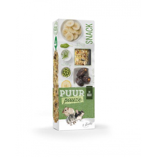 PUUR pauze Sticks banana & date - lahodné tyčinky pre králiky a hlodavce 110 g PUUR pauze Sticks banana & date - lahodné tyčinky pre králiky a hlodavce 110 g