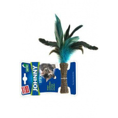 Hračka kočka GiGwi Johnny Stick Catnip s modrými peří Hračka kočka GiGwi Johnny Stick Catnip s modrými peří