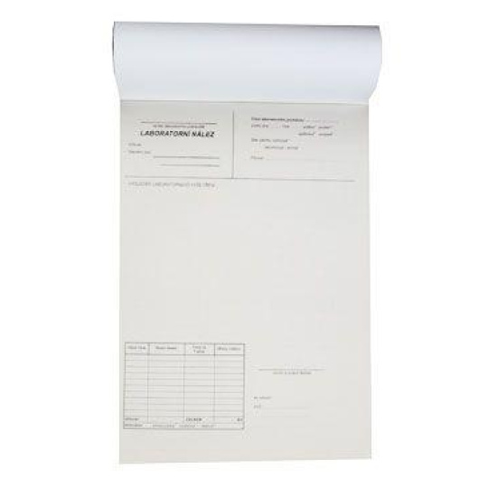 Tiskopis-Žádanka o laboratorní vyšetření blok 100listů