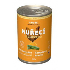Louie Dog konz. Kuracie s cuketou a prebiotikami 400g Louie Dog konz. Kuracie s cuketou a prebiotikami 400g