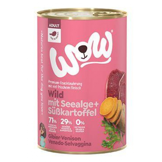 WOW Dog konz. Adult divina s batatmi 400g WOW Dog konz. Adult divina s batatmi 400g