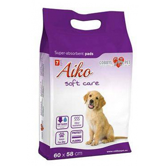 Podložka absorb.pro psy Aiko Soft Care 60x58cm 7ks