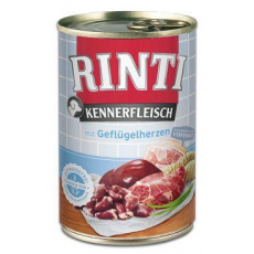 Rinti Dog Kennerfleisch konzerva hydinové srdiečka 400g Rinti Dog Kennerfleisch konzerva hydinové srdiečka 400g