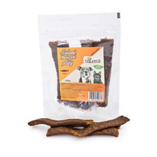NATURECA pochúťka Mäsové pláty Ryba, 100% mäso 100g