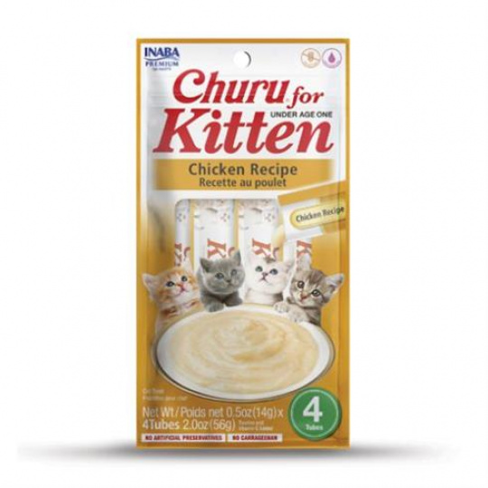 Pamlskok Inaba Churu Kitten cat Kura 4 tuby 56 g Pamlskok Inaba Churu Kitten cat Kura 4 tuby 56 g