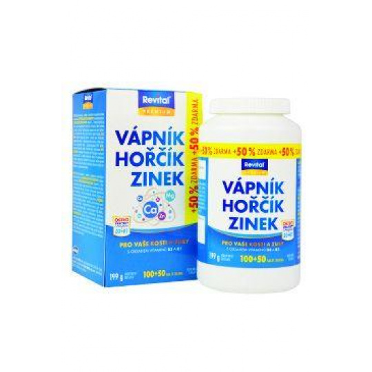 Vitar Vápnik+Horčík+Zinok+D3+K1 100+50tbl