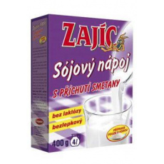 Nápoj Zajac sójový so smotanou krabička 400g Nápoj Zajac sójový so smotanou krabička 400g