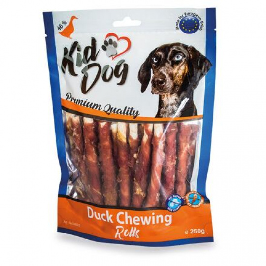KIDDOG kačacie mäso na byvolej tyčinke - 8 mm/12 cm 250 g KIDDOG kačacie mäso na byvolej tyčinke - 8 mm/12 cm 250 g