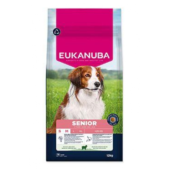 Eukanuba Dog Senior Small&Medium bohaté na jahňacie 12kg