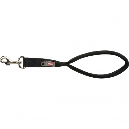Krátke vodítko PREMIUM, M-XL: 37 cm/25 mm, čierna Krátke vodítko PREMIUM, M-XL: 37 cm/25 mm, čierna