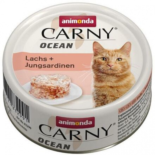 ANIMONDA konzerva CARNY Ocean - losos + sardinky 80g ANIMONDA konzerva CARNY Ocean - losos + sardinky 80g