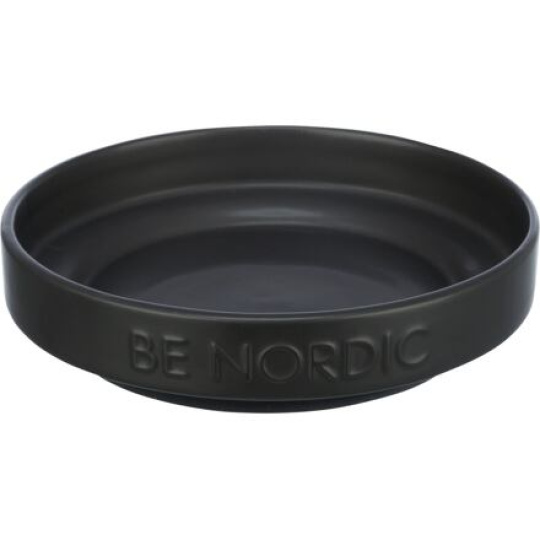 BE NORDIC keramická miska plytká, 0.3l / 16 cm, černá