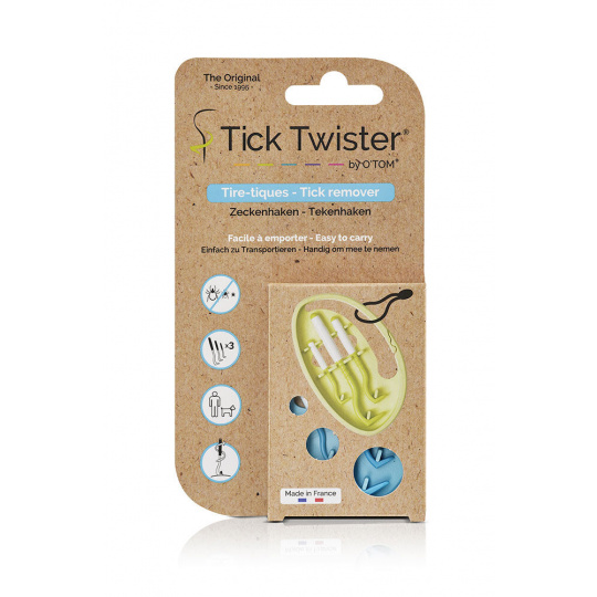 Tick Twister ClipBox 3ks - vyťahovač na kliešte v puzdre, plast/silikón
