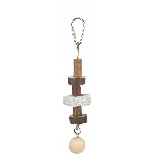 Natural Living-drevené kolieska, lávový kameň pre vtáky 16cm