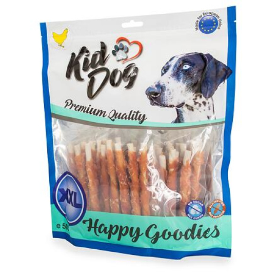 KIDDOG kuřecí masíčko na buvolí tyčince - 8 mm/12 cm 500 g