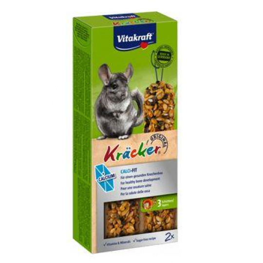 Vitakraft Rodent Kräcker Chinchilla Calcium tyčinka 2ks