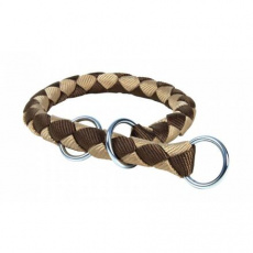 Obojok CAVO okrúhly polostahovací - hnedo/béžový Obojok CAVO okrúhly polostahovací - hnedo/béžový