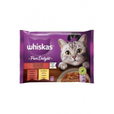 Whiskas kapsička Pure Delight klas.výber v želé 4x85g