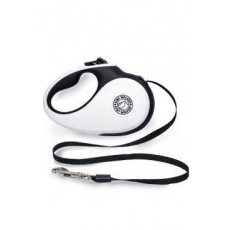 Vodítko samonavíjacie 12kg/3m čiernobiela Kiwi Vodítko samonavíjacie 12kg/3m čiernobiela Kiwi