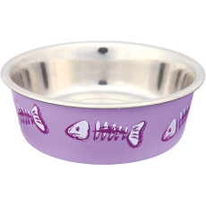 Nerez miska pro kočky s barevným potiskem 0,3 l/12 cm Nerez miska pro kočky s barevným potiskem 0,3 l/12 cm