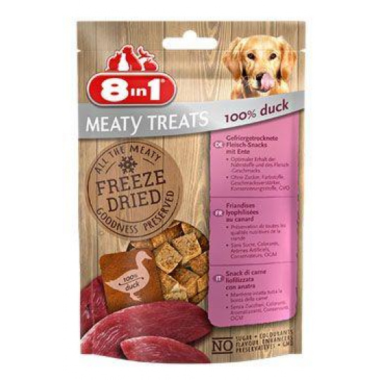 Pochúťka 8in1 Meaty Treats FD Duck 50g Pochúťka 8in1 Meaty Treats FD Duck 50g