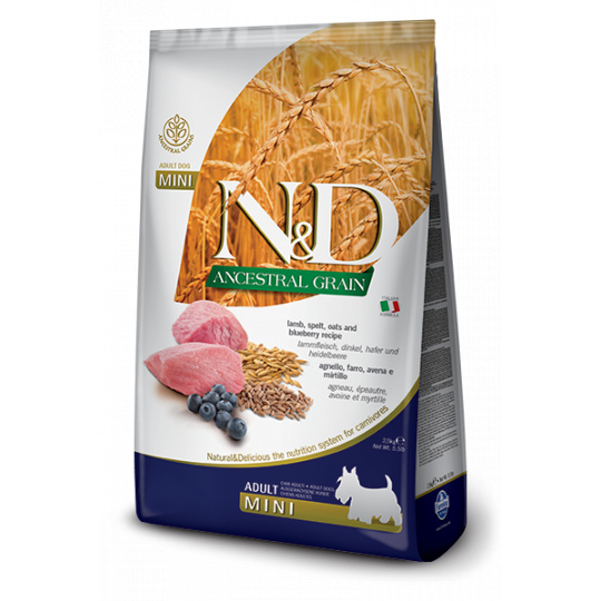 N&D LG DOG Adult Mini Lamb & Blueberry 7kg