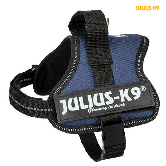 Julius-K9 silový postroj Mini-Mini/XS 40-53 cm/22 mm, indigo