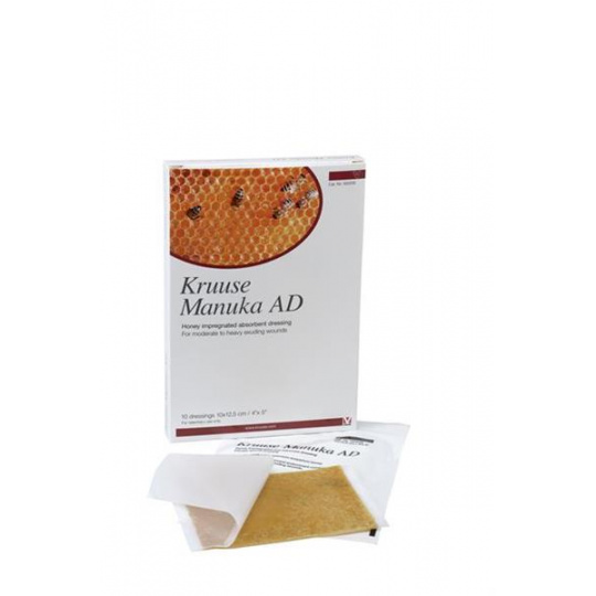 Náplasť Manuka med AD, absorbujúce sterilné krytie KRUUSE, 10 x 12,5 cm Náplasť Manuka med AD, absorbujúce sterilné krytie KRUUSE, 10 x 12,5 cm