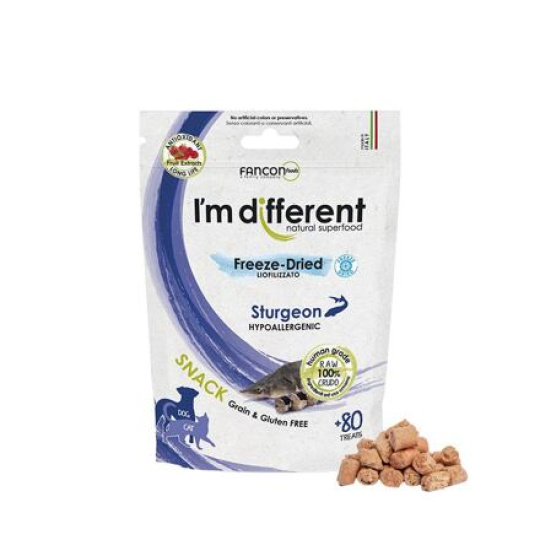 I´M DIFFERENT SNACK jeseter - mrazem sušený pamlsek, 40 g