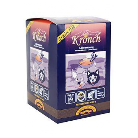 KRONCH LakseMoisse GrainFree pre psy/mačky, losos 6x100g