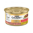 Nestlé GOURMET GOLD cat losos&kuracie kúsky šťava konz.12x85 g