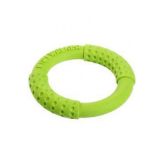 Hračka pes RING MAXI plávajúca.a lietajúci z TPR zelen. Kiwi