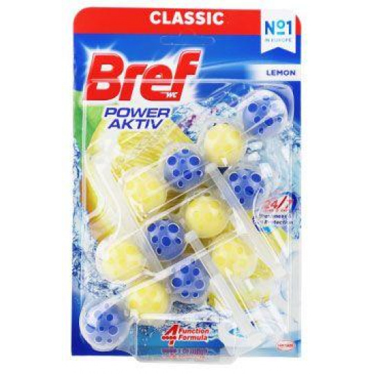 Wc blok Bref Power Aktiv Lemon guličky 3x50g