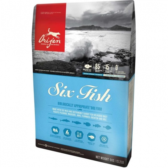 Orijen Dog Six Fish 6 kg + DOPRAVA ZDARMA Orijen Dog Six Fish 6 kg + DOPRAVA ZDARMA