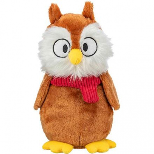 Xmas Owl - vánoční sova, plyšová hračka pro psy, 33 cm Xmas Owl - vánoční sova, plyšová hračka pro psy, 33 cm