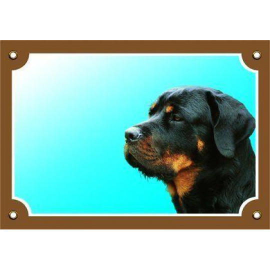 Tabuľka Tu strážim! Rottweiler 1ks
