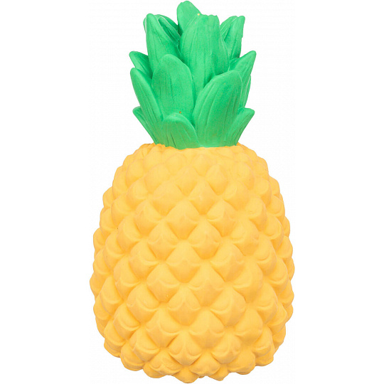Ananas, latexová hračka se zvukem, 14 cm Ananas, latexová hračka se zvukem, 14 cm