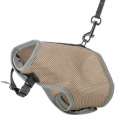 Postroj VESTA s vodítkom pre mačku 24-42 cm/1,20 m, šedobéžová