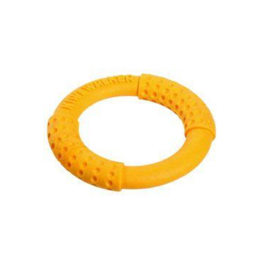 Hračka pes RING MAXI plávajúca.a lietajúci z TPR oranž. Kiwi